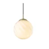 Halo Design No. 739349 Pendelleuchte Twist Ball Opal Messing Antik 25cm