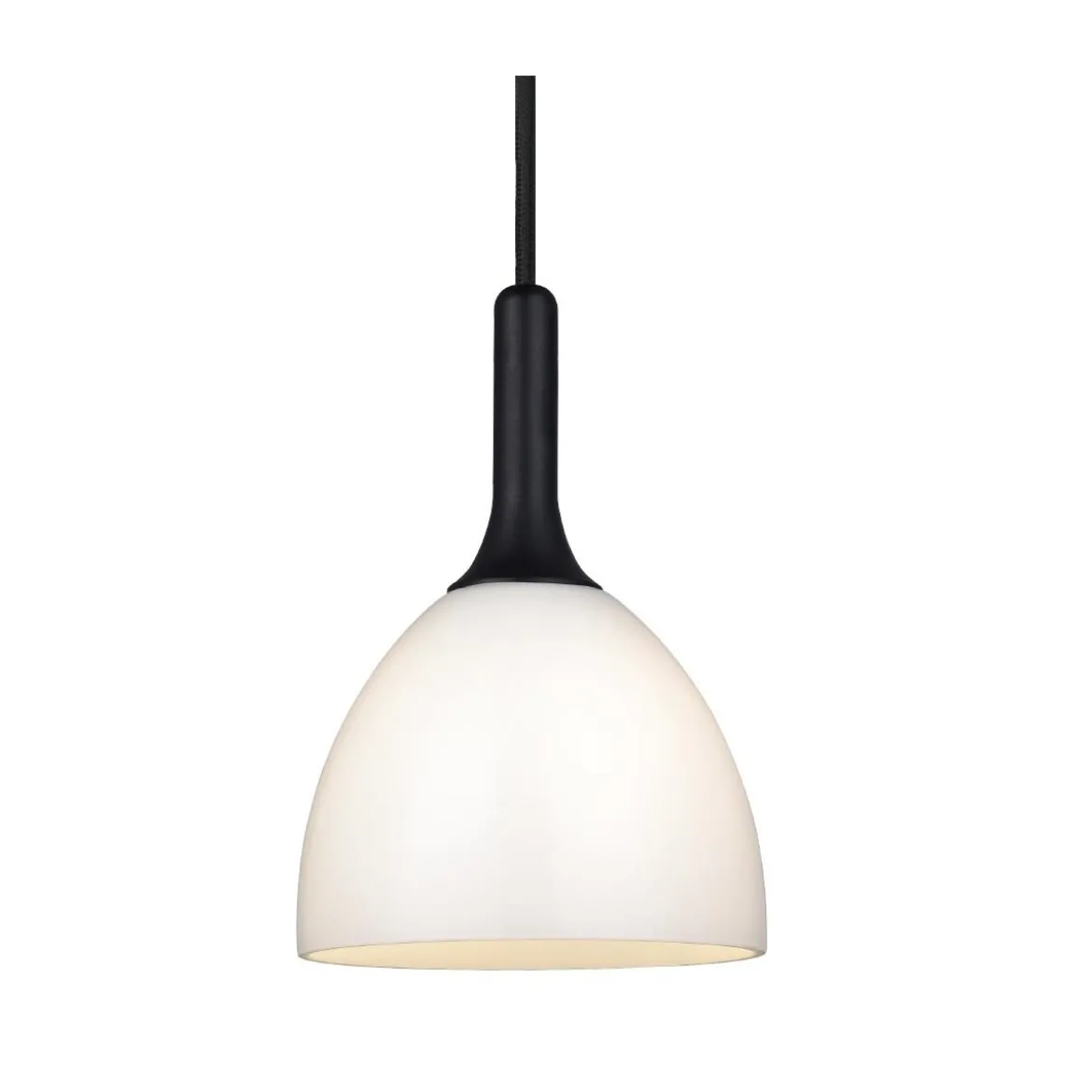 Halo Design No.742233 Pendelleuchte Bellevue Opal Schwarz 14cm