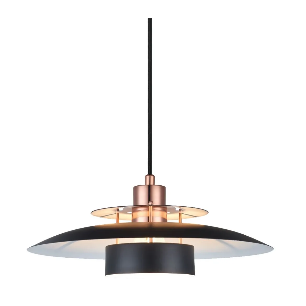 Halo Design No. 990242 Pendelleuchte SØRUP Schwarz Kupfer Ø 40cm