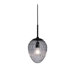 Halo Design No. 738717 Pendelleuchte Woods Rauchglas Schwarz 20cm