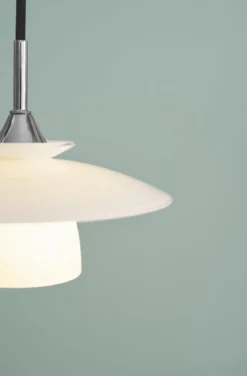 Halo Design No. 733644 Pendelleuchte Scandinavia Opal Chrom Ø 20cm