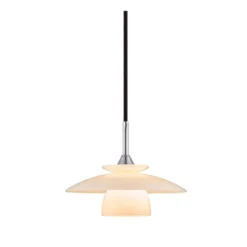 Halo Design No. 733644 Pendelleuchte Scandinavia Opal Chrom Ø 20cm