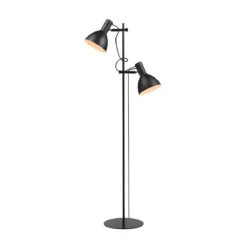 Halo Design No. 716579 Stehleuchte BALTIMORE E27, schwarz 2-flammig 150 cm