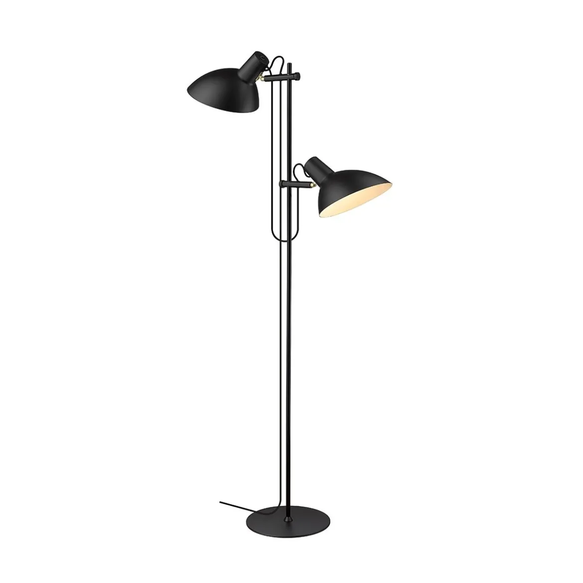 Halo Design No. 739226 Stehleuchte Metropole 2-flammig Schwarz H150cm