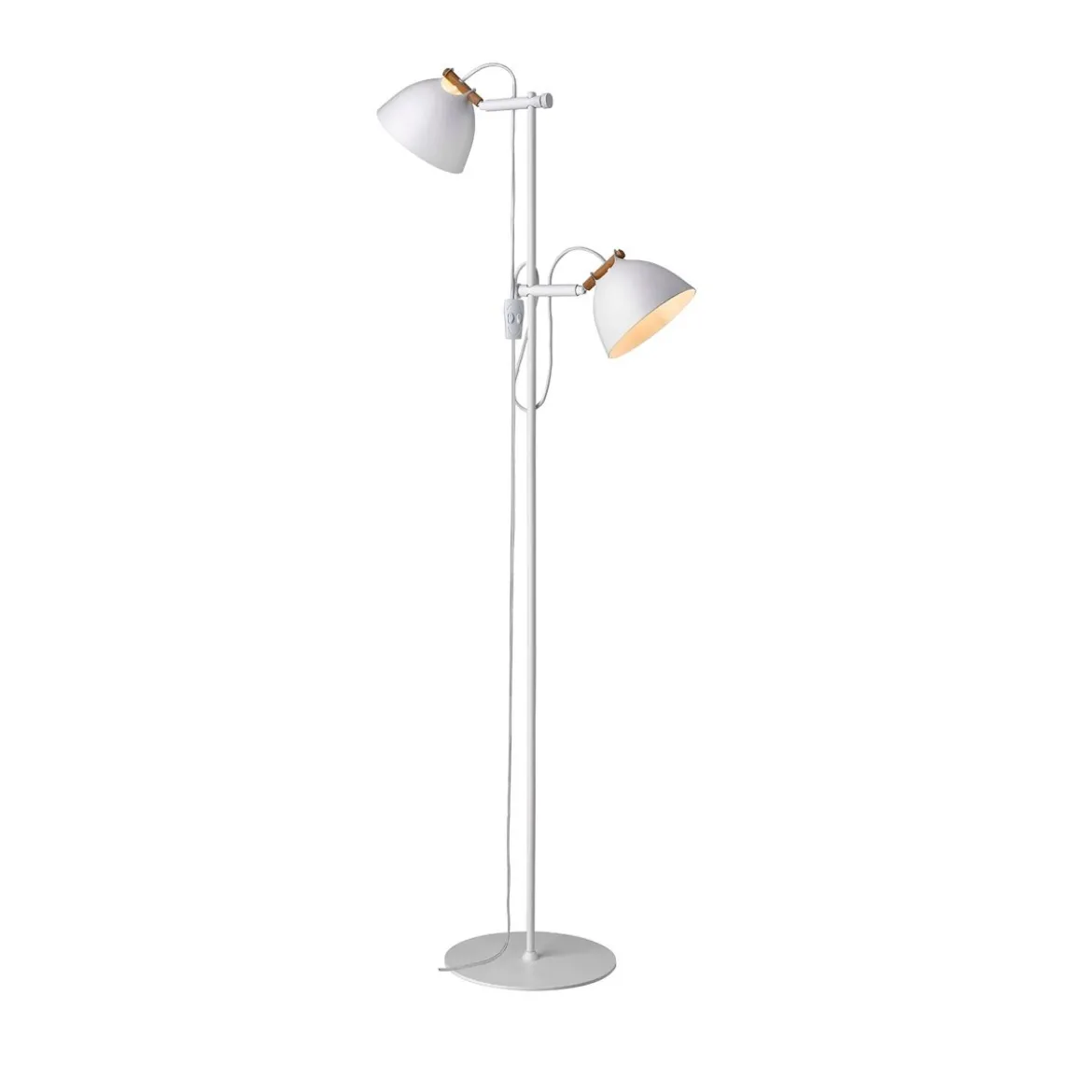 Halo Design No. 738229 Stehleuchte Århus 2-flammig Weiß H150cm