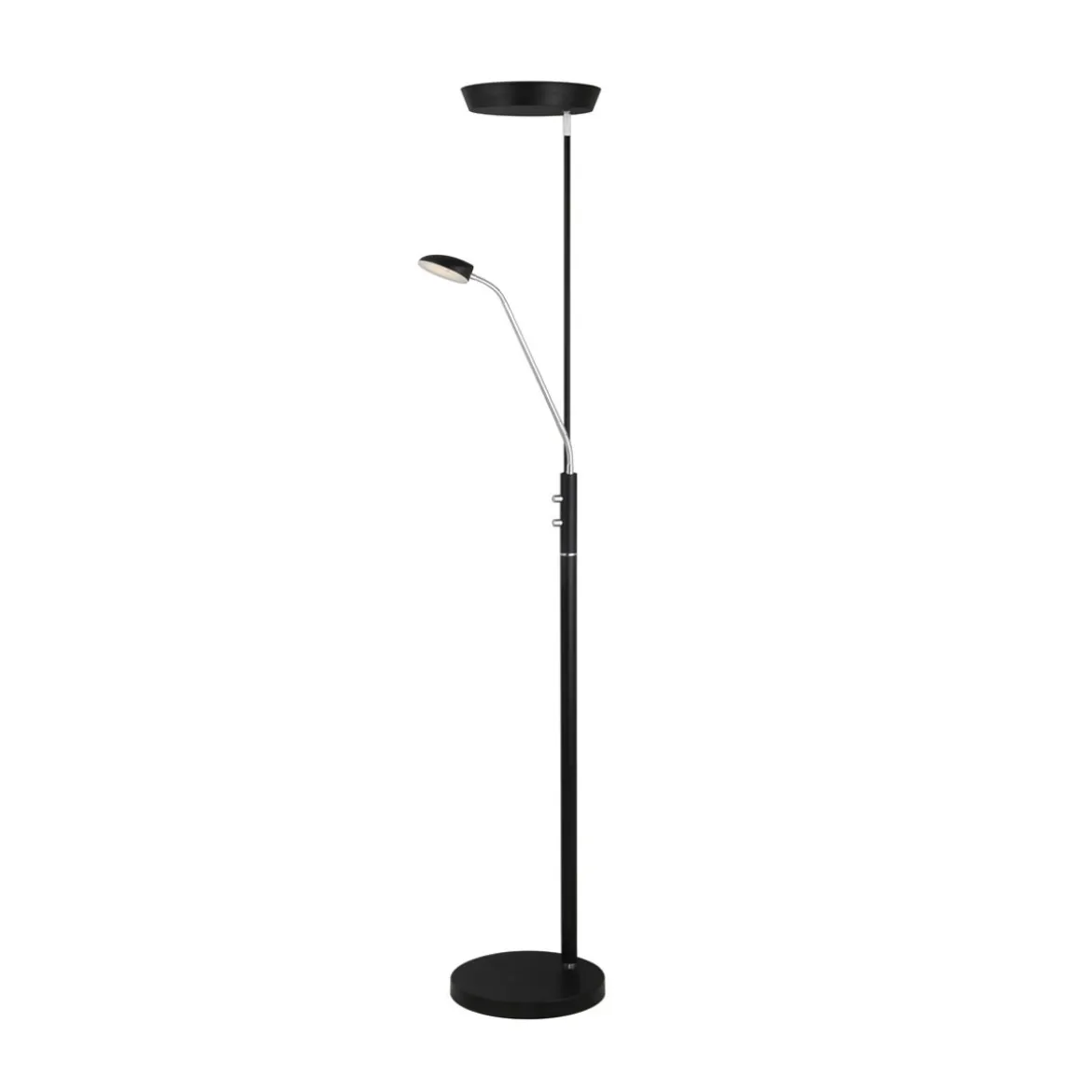 Halo Design No. 716067 Stehleuchte Vegas Kombi Schwarz Chrom 180cm