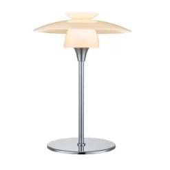 Halo Design No. 733675 Tischleuchte Scandinavia Opal Chrom Ø 20cm
