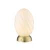 Halo Design No. 739431 Tischleuchte Twist Egg Opal Messing Antik 15cm