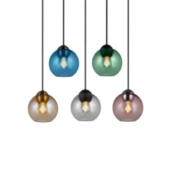 Halo Design 742974 Pendelleuchte Bubbles 14cm smoke