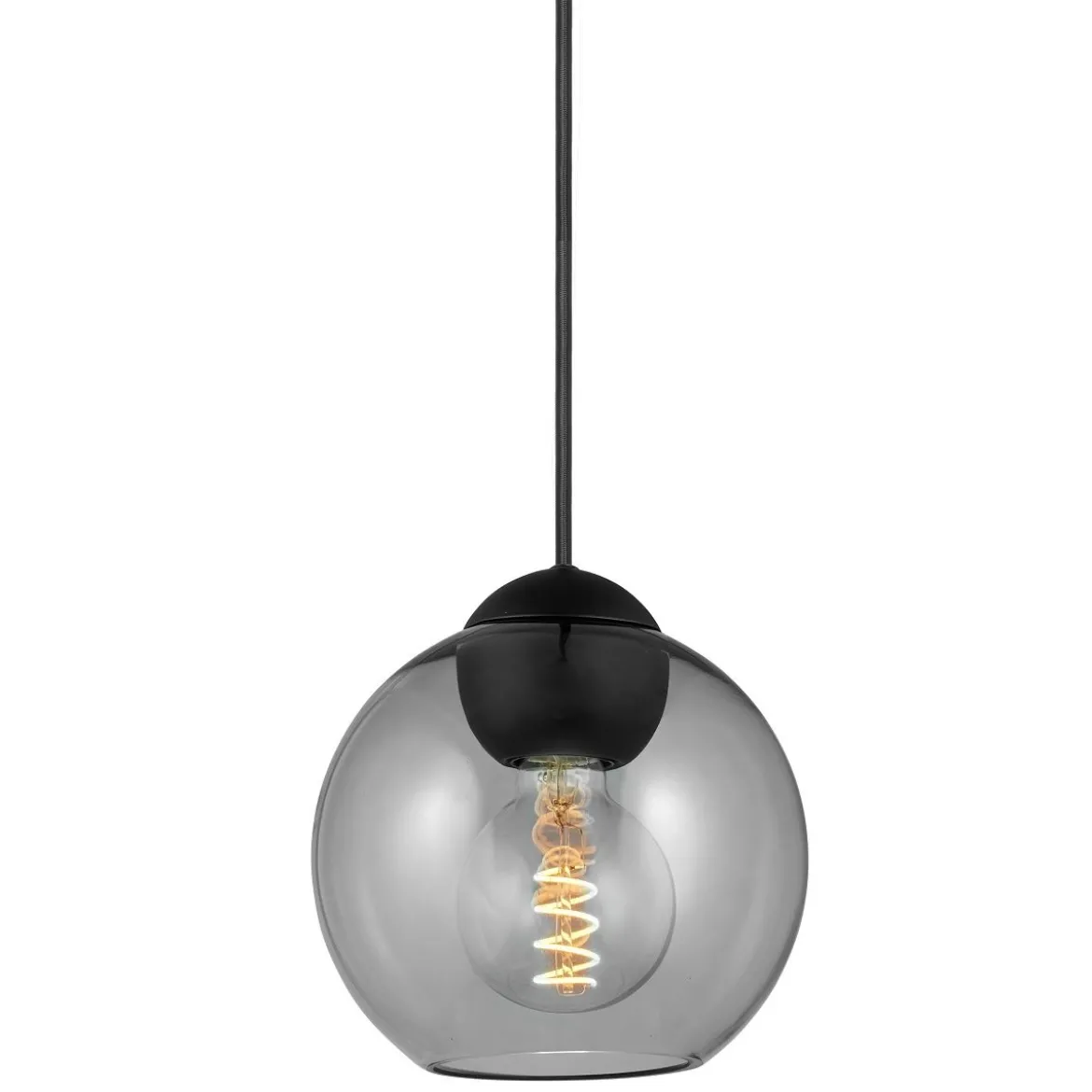 Halo Design 743070 Pendelleuchte Bubbles E27 smoke 18cm