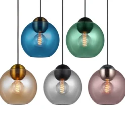 Halo Design 743193 Pendelleuchte Bubbles E27 rosa 24cm