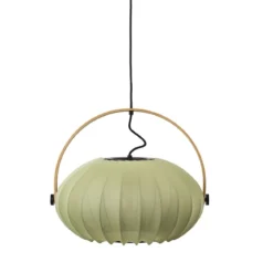 Halo Design 746361 Pendelleuchte DC Textile 40cm Waldgrün E27