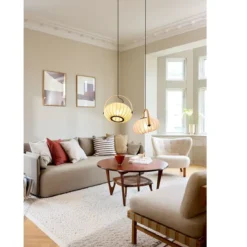 Halo Design 746361 Pendelleuchte DC Textile 40cm Waldgrün E27