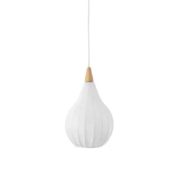 Halo Design 746255 Pendelleuchte Drops Textile 23cm Weiß