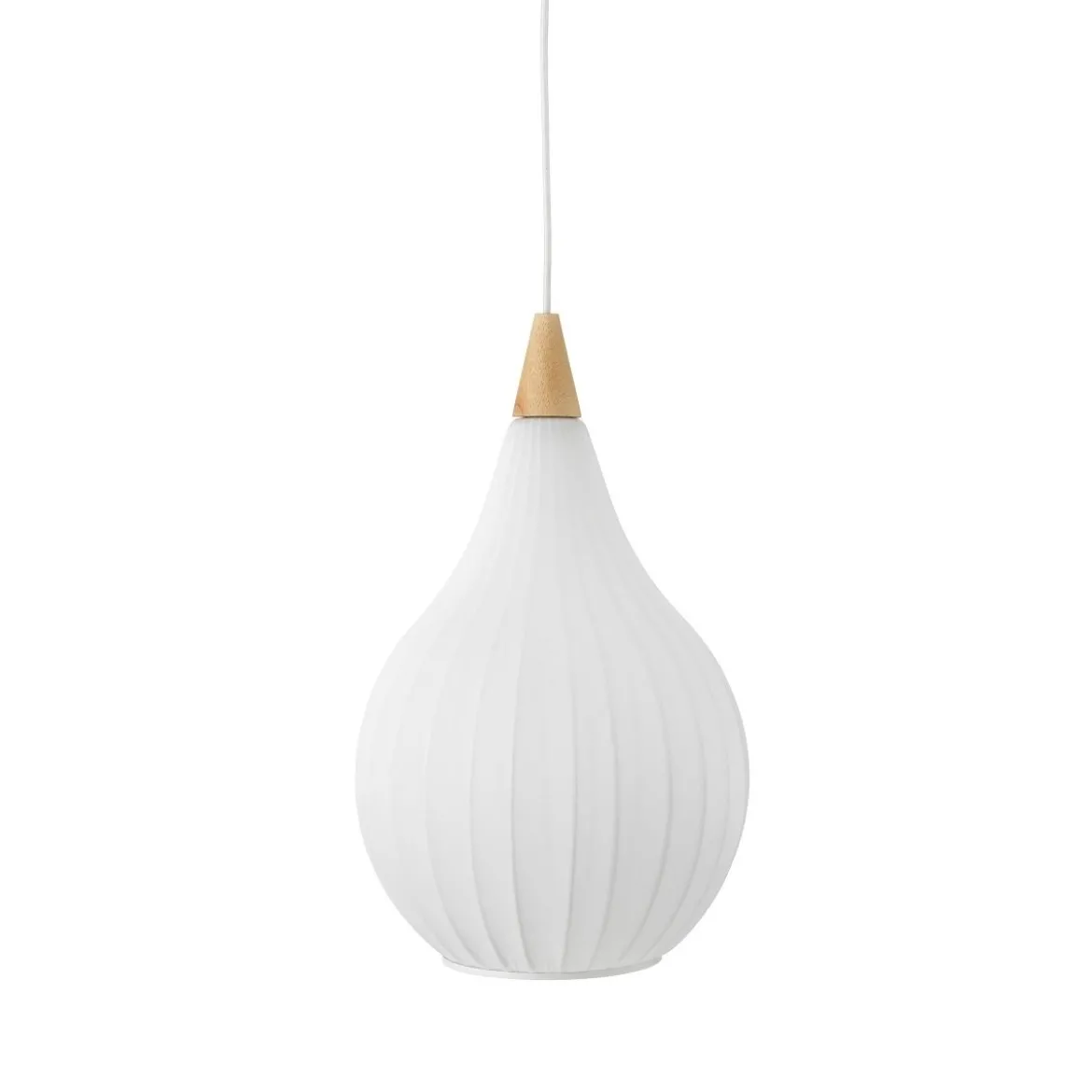 Halo Design 746262 Pendelleuchte Drops Textile 30cm Weiß