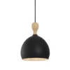 Halo Design 742875 Pendelleuchte Dueodde Metall E27 schwarz 18cm