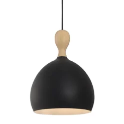 Halo Design 742882 Pendelleuchte Dueodde Metall E27 schwarz 24cm