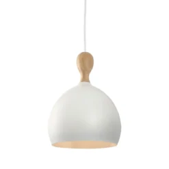 Halo Design 742912 Pendelleuchte Dueodde Metall E27 weiß 18cm