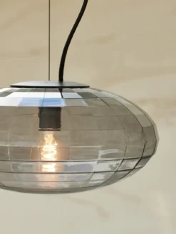 Halo Design 743780 Pendelleuchte Mesh 36cm smoke