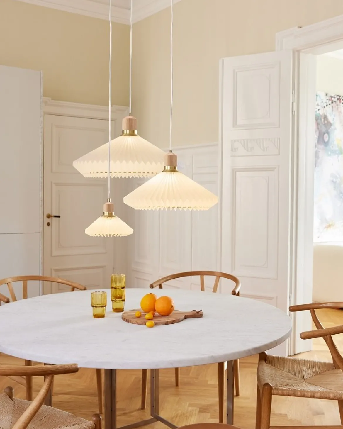 Halo Design 744268 Pendelleuchte Paris 56cm weiß
