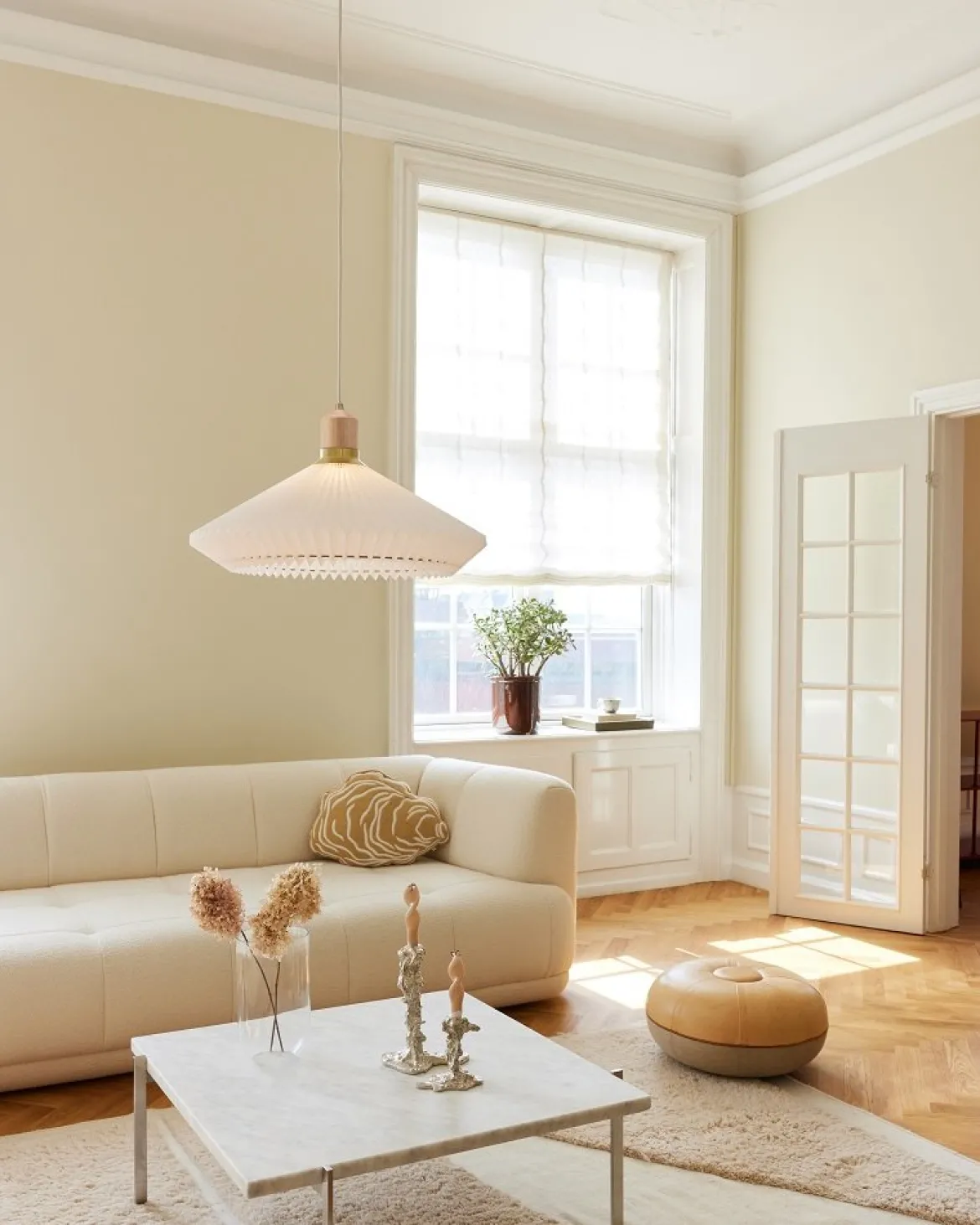 Halo Design 744169 Pendelleuchte Paris 40cm weiß