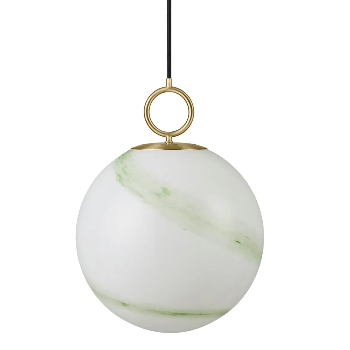 Halo Design 745661 Pendelleuchte Stockholm 30cm Glas marmor grün