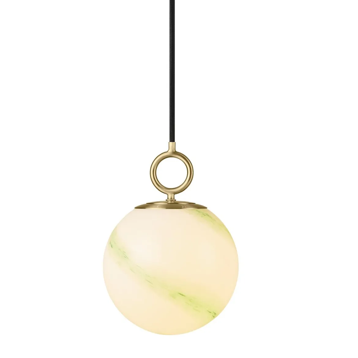 Halo Design 745562 Pendelleuchte Stockholm 18cm Glas marmor grün