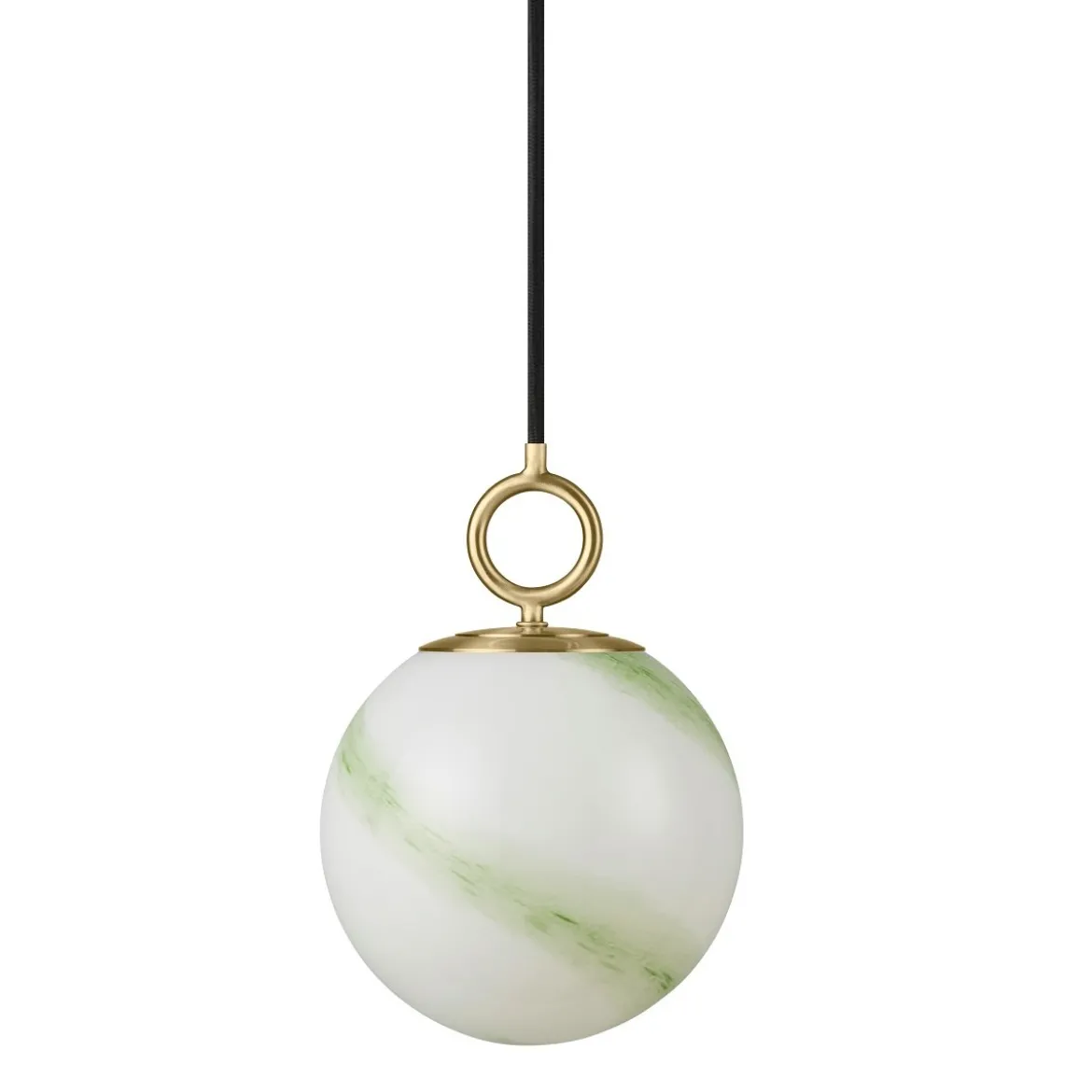 Halo Design 745562 Pendelleuchte Stockholm 18cm Glas marmor grün
