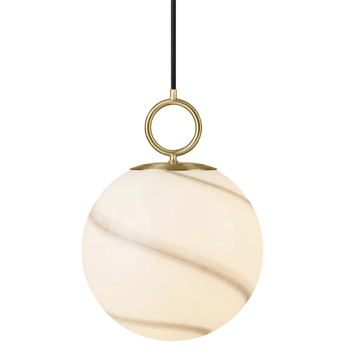 Halo Design 745593 Pendelleuchte Stockholm 24cm Glas marmor grau
