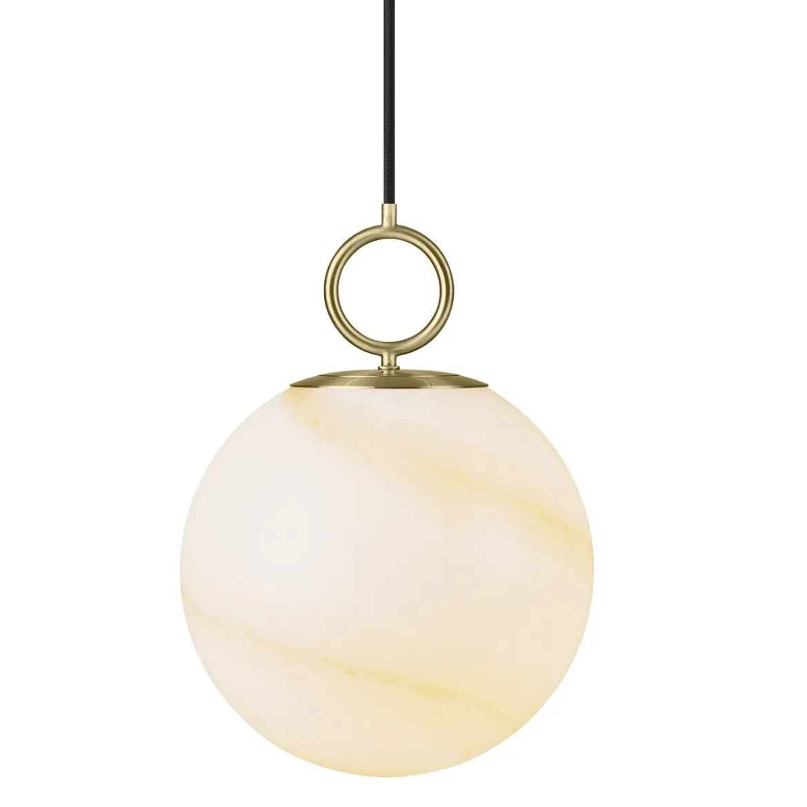 Halo Design 745609 Pendelleuchte Stockholm 24cm Glas marmor braun