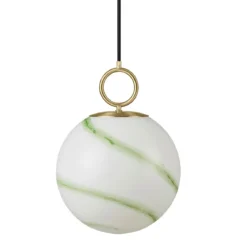 Halo Design 745616 Pendelleuchte Stockholm 24cm Glas marmor grün