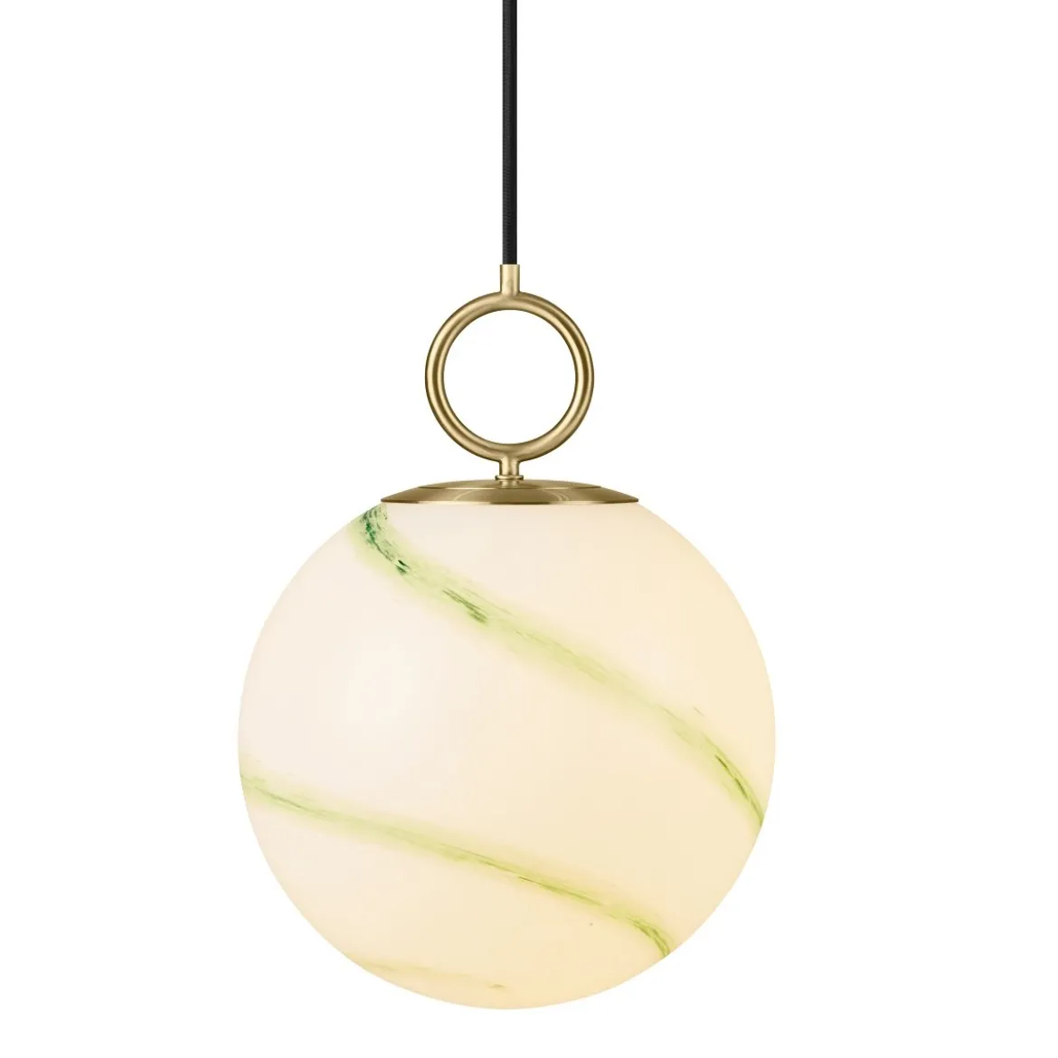 Halo Design 745616 Pendelleuchte Stockholm 24cm Glas marmor grün