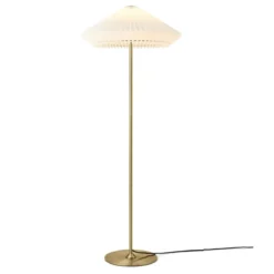Halo Design 745050 Stehleuchte Paris antikes messing weiß E27