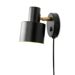 Halo Design 746880 Vogue Wandleuchte schwarz messing E27