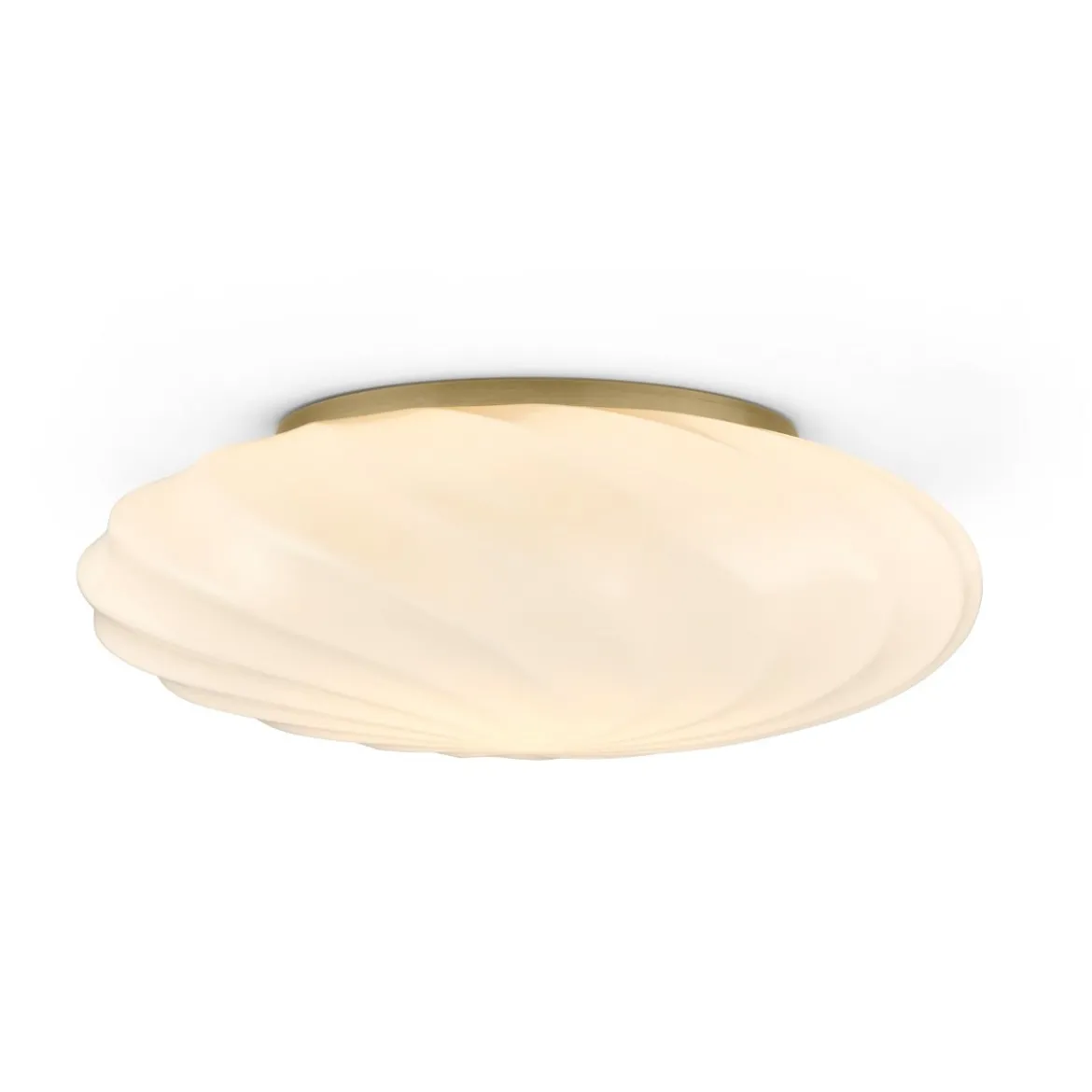 Halo Design 739547 Wand- & Deckenleuchte Twist opal antikes messing 35cm