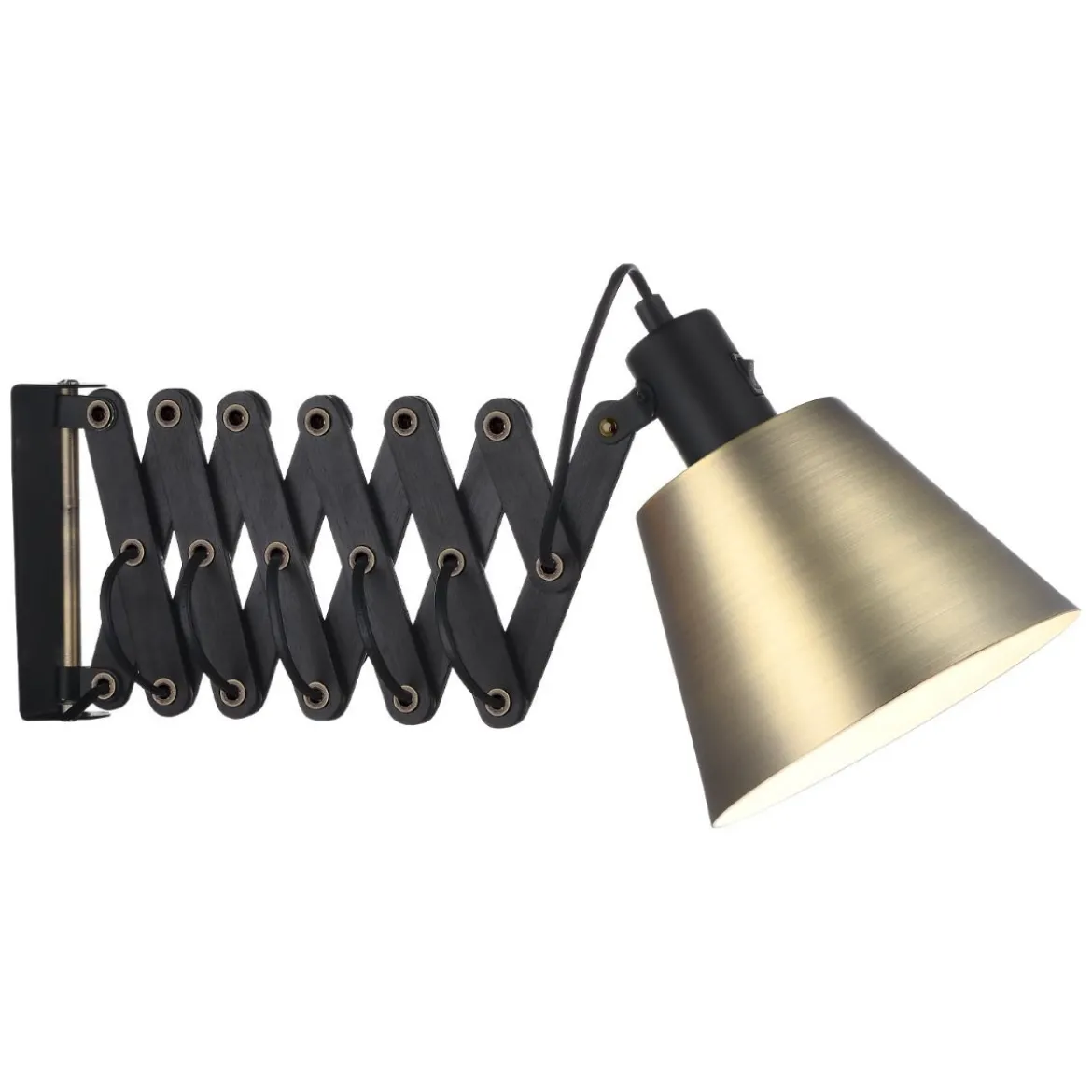 Halo Design 732463 Wandleuchte Vintage 18cm messing E27