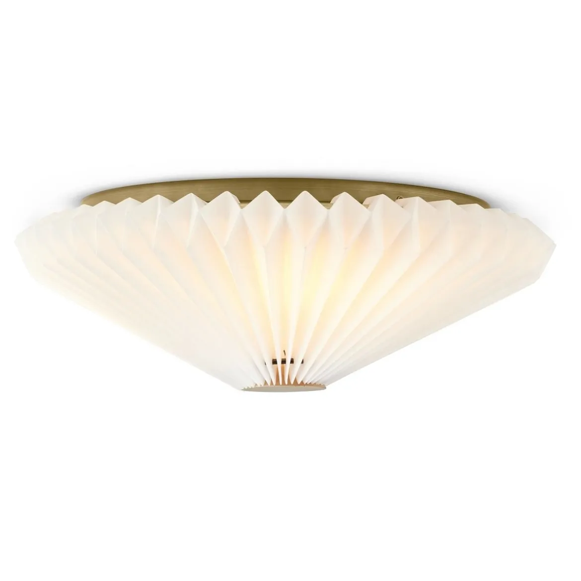 Halo Design 745098 Wand- und Deckenleuchte Paris 50cm weiß messing antik