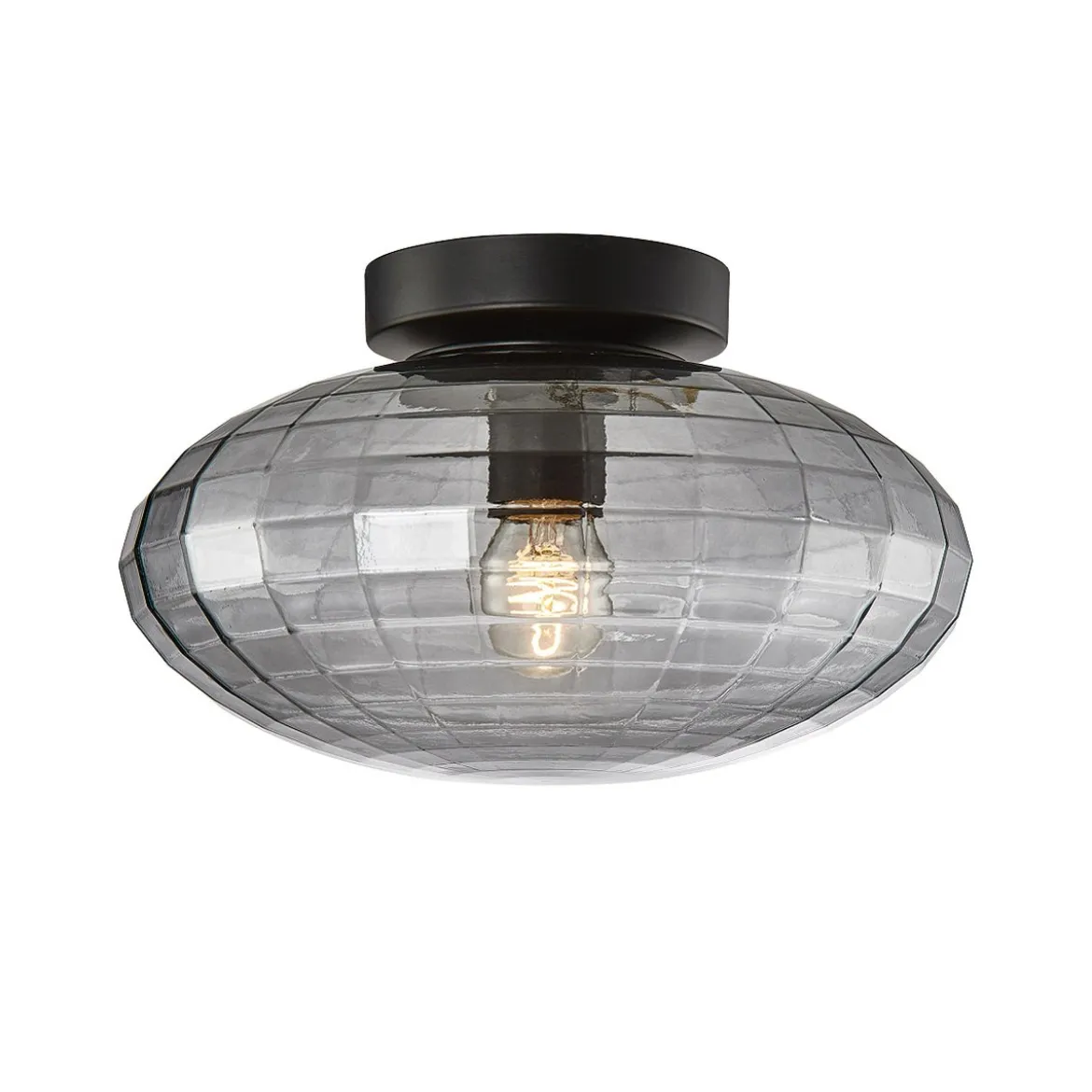 Halo Design 743933 Wand- und Deckenleuchte Mesh 28cm smoke