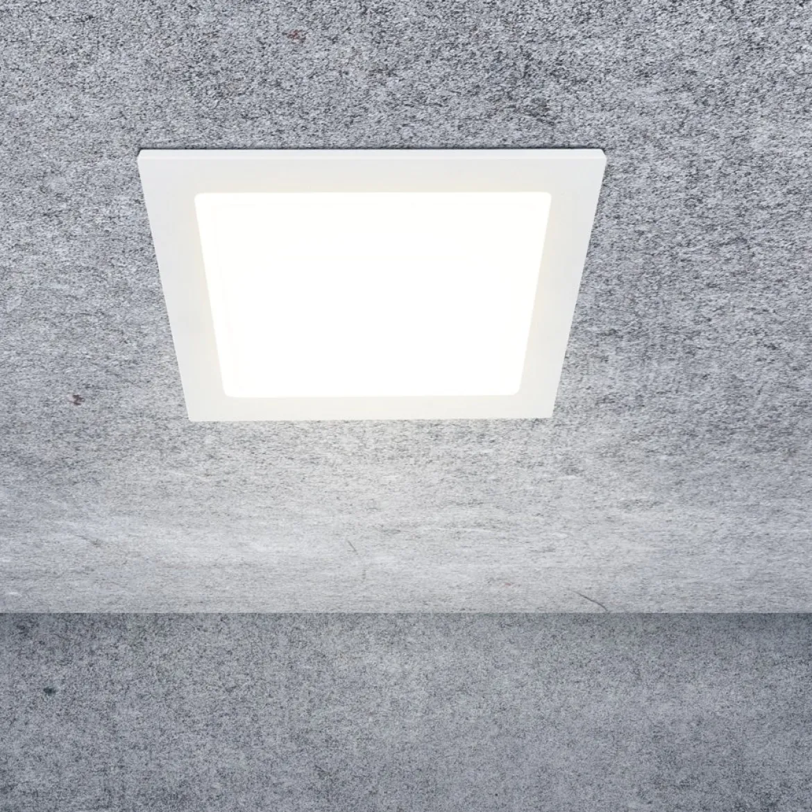 Heitronic 501384 LED Einbauleuchte Le Mans eckig weiß 220x220x32mm 1950lm