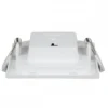 Heitronic 501380 LED Einbauleuchte Le Mans eckig weiss 115x115x32mm