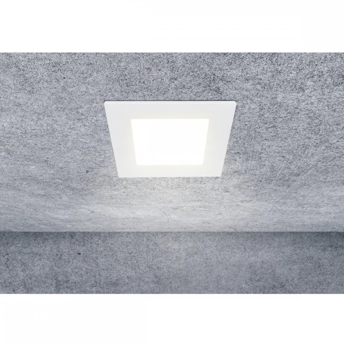 Heitronic 501380 LED Einbauleuchte Le Mans eckig weiss 115x115x32mm