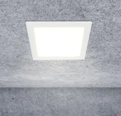 Heitronic 501381 LED Einbauleuchte Le Mans eckig weiss 165x165x32mm