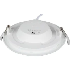 Heitronic 501379 LED Einbauleuchte Le Mans rund weiss 240x32 mm