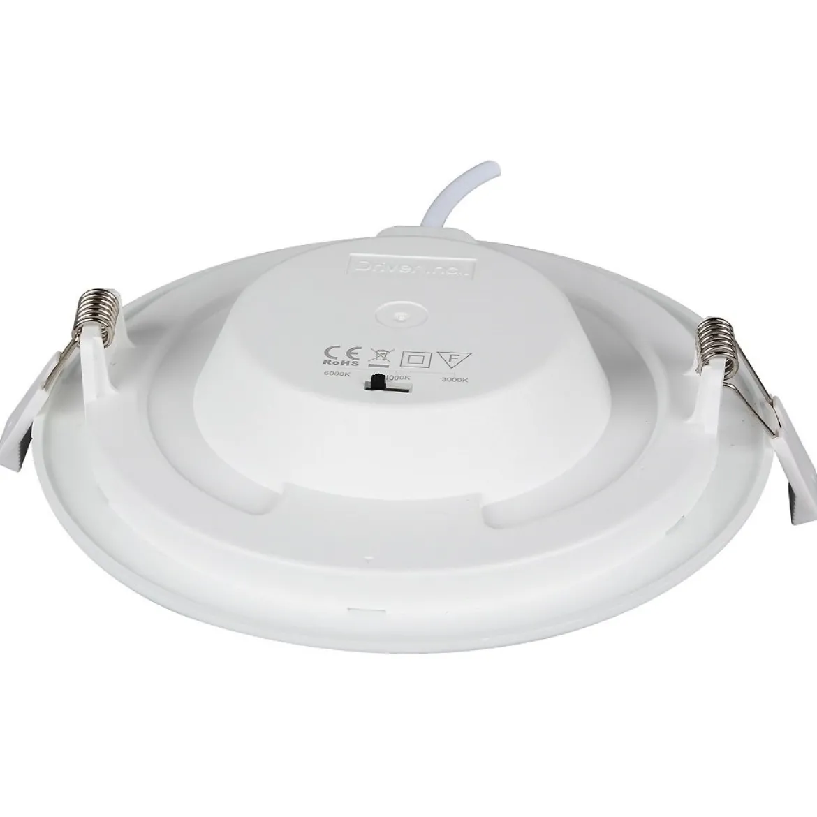 Heitronic 501379 LED Einbauleuchte Le Mans rund weiss 240x32 mm