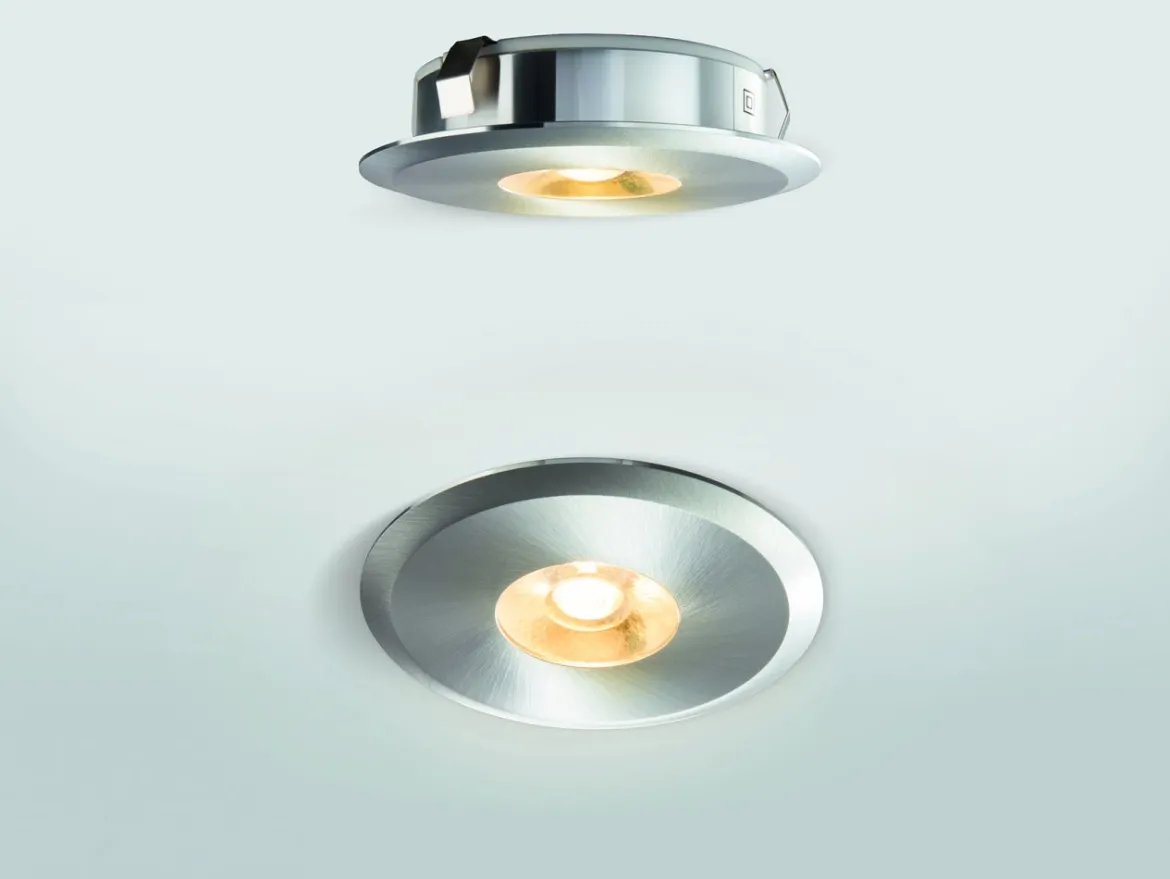 Heitronic 23374 LED Einbaustrahler Austin rund starr Aluminium