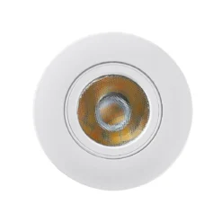 Heitronic 500947 LED Einbaustrahler DL8002 kreisförmig schwenkbar 38° weiss