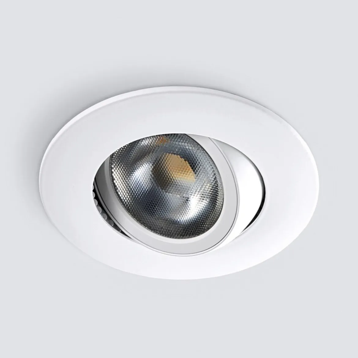 Heitronic 500947 LED Einbaustrahler DL8002 kreisförmig schwenkbar 38° weiss