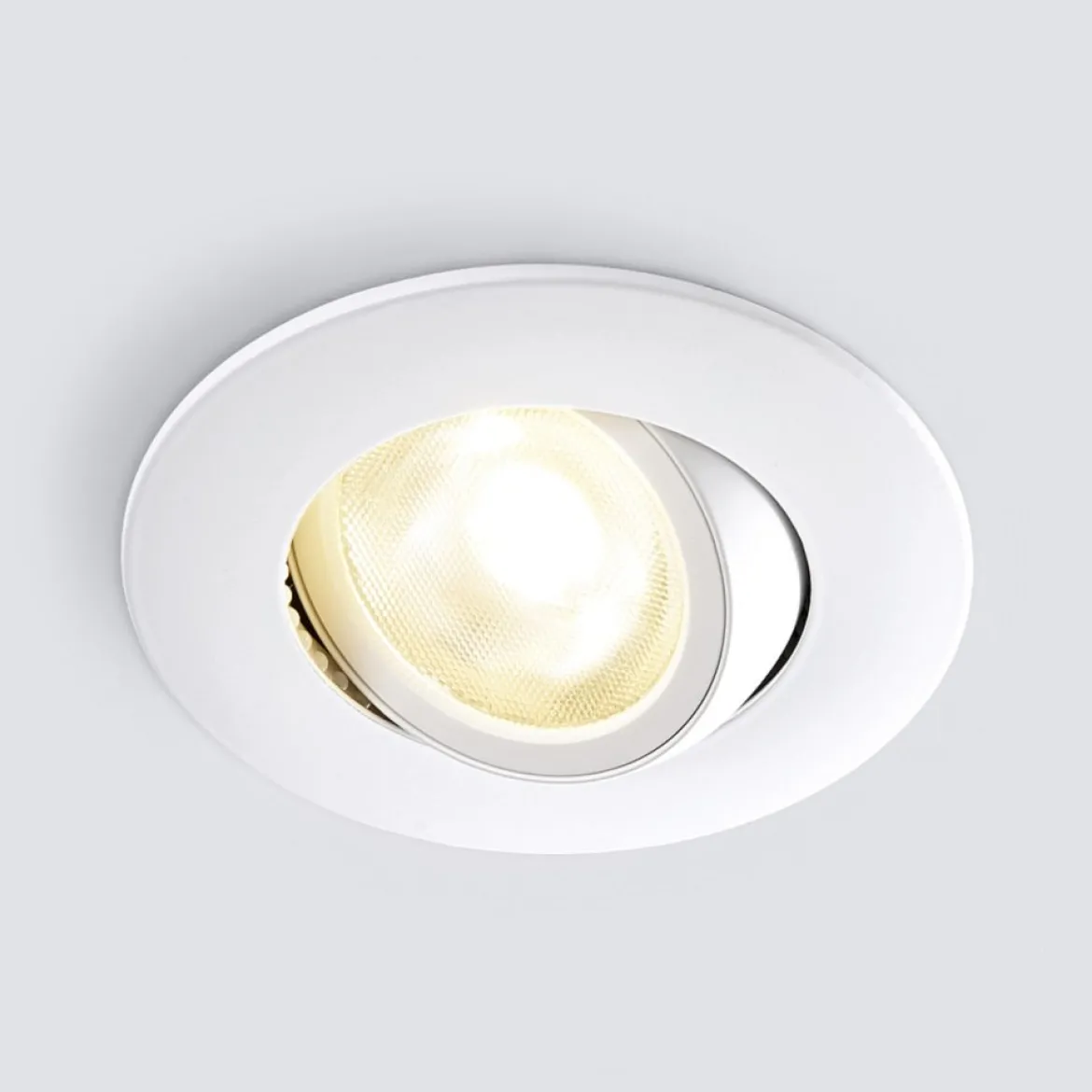 Heitronic 500947 LED Einbaustrahler DL8002 kreisförmig schwenkbar 38° weiss