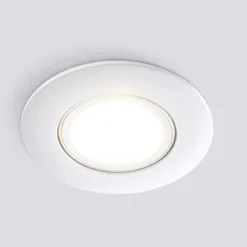 Heitronic 500947 LED Einbaustrahler DL8002 kreisförmig schwenkbar 38° weiss