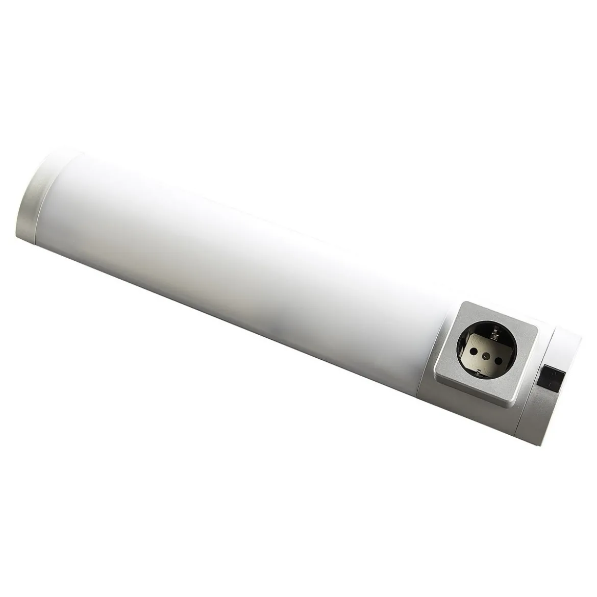Heitronic 501318 LED Unterbauleuchte mit Steckdose 1-fach Detmold 449mm 4000K